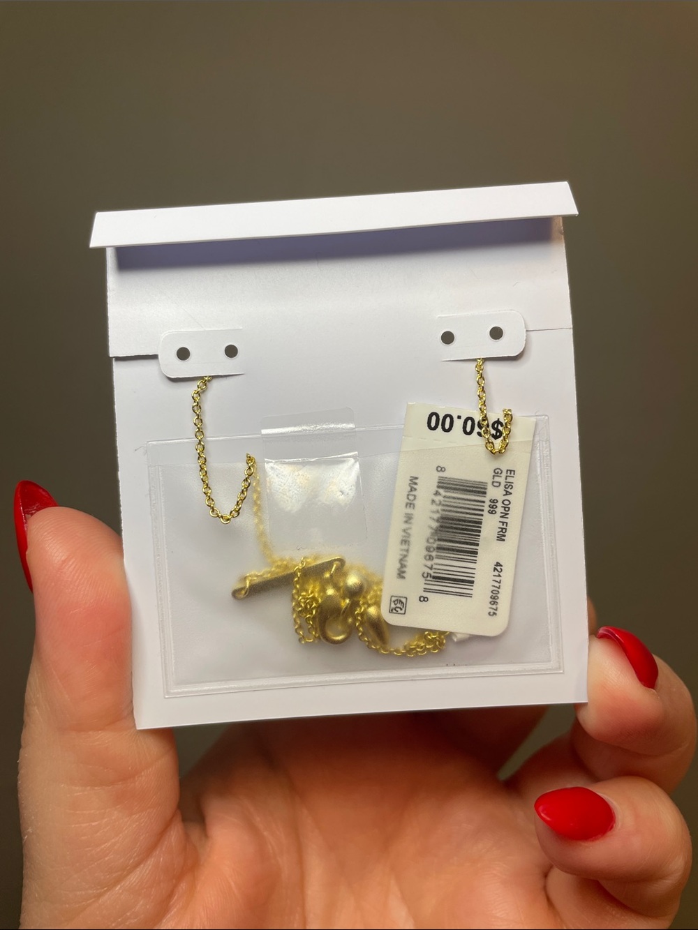 Kendra Scott Elisa Open Frame Necklace in Multicolor - NWT $60 MSRP - Picture 3 of 6